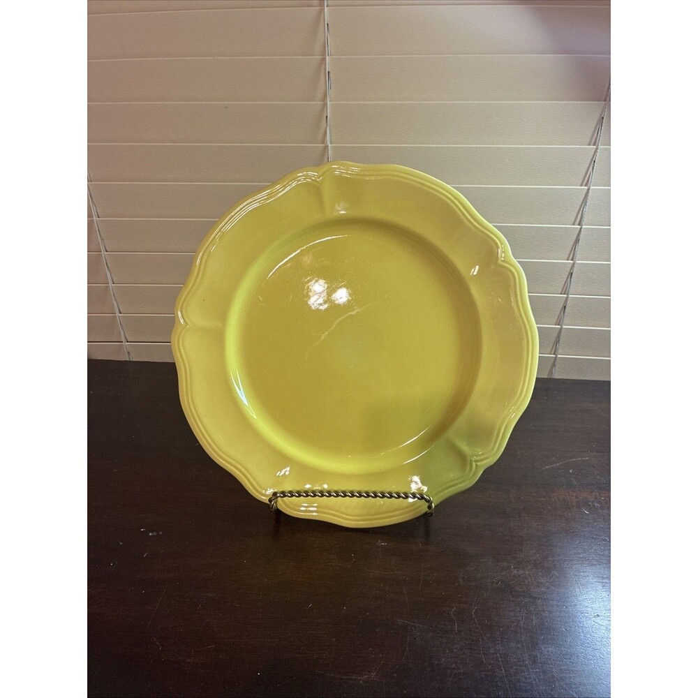 Lemon Federalist Ironstone #4236 12.5" Chop Serving Plate yellow platter